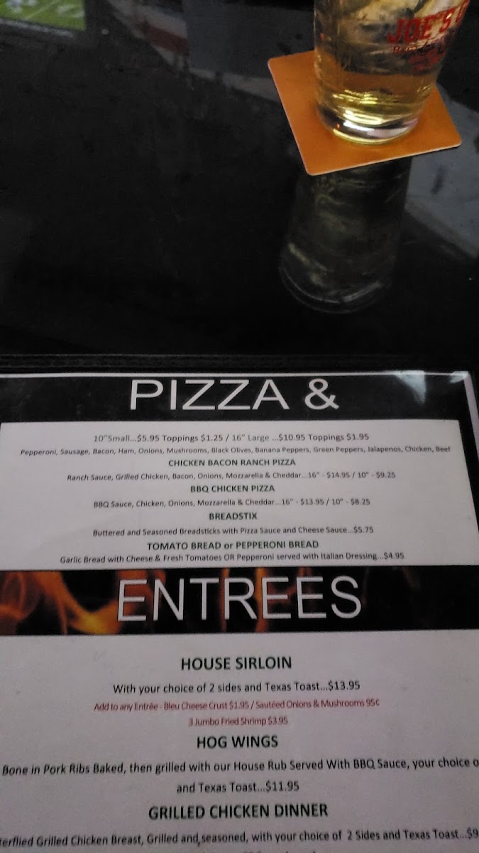 Joe's Grille Menu - Image 4